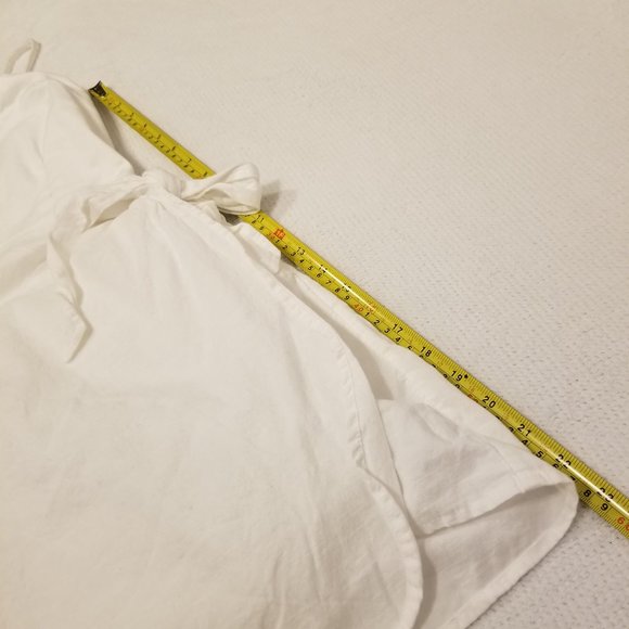 Abercrombie & Fitch White Layered Wrap Tie Summer Mini Dress Spaghetti Straps - Picture 13 of 13